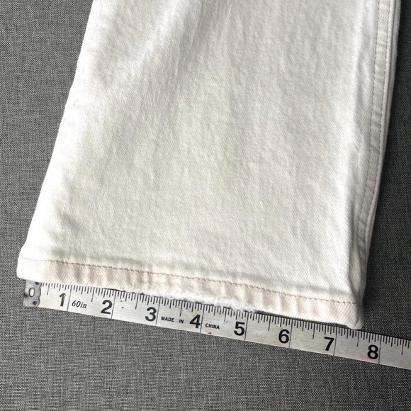 Abercrombie Cream Denim Flare Jeans - Picture 5 of 6